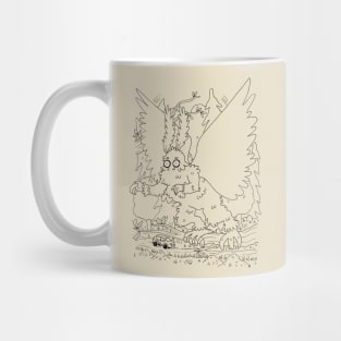 Cartoon Mothman Mug